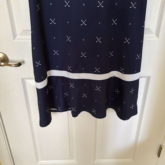 LILLIE GREEN UPF Sun Blocking Golf Ball Dress, Navy With Tee And Golf Balls Prin - Picture 6 of 8